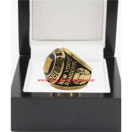 1939 - 1940 New York Rangers Stanley Cup Championship Ring, Custom New York Rangers Champions Ring