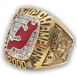 1999 - 2000 New Jersey Devils Stanley Cup Championship Ring, Custom New Jersey Devils Champions Ring