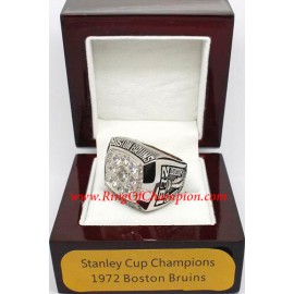 1971 - 1972 Boston Bruins Stanley Cup Championship Ring, Custom Boston Bruins Champions Ring