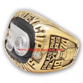 1973 - 1974 Philadelphia Flyers Stanley Cup Championship Ring, Custom Philadelphia Flyers Champions Ring