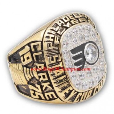 1974 - 1975 Philadelphia Flyers Stanley Cup Championship Ring, Custom Philadelphia Flyers Champions Ring