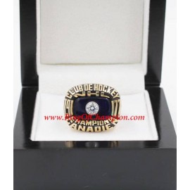 1976–77 Montreal Canadiens Men's Hockey Stanley Cup Championship Ring, Custom Montreal Canadiens Champions Ring