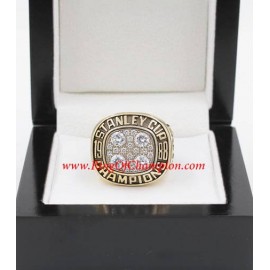 1987 - 1988 Edmonton Oilers Stanley Cup Championship Ring, Custom Edmonton Oilers Champions Ring