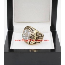 1987 - 1988 Edmonton Oilers Stanley Cup Championship Ring, Custom Edmonton Oilers Champions Ring