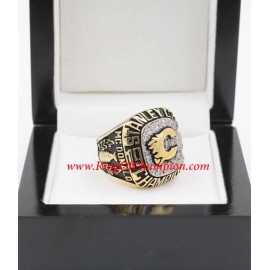 1988 - 1989 Calgary Flames Stanley Cup Championship Ring, Custom Calgary Flames Champions Ring