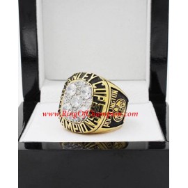 1989 - 1990 Edmonton Oilers Stanley Cup Championship Ring, Custom Edmonton Oilers Champions Ring