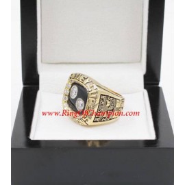 1991 - 1992 Pittsburgh Penguins Stanley Cup Championship Ring, Custom Pittsburgh Penguins Champions Ring