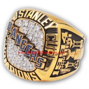 1993 - 1994 New York Rangers Stanley Cup Championship Ring, Custom New York Rangers Champions Ring