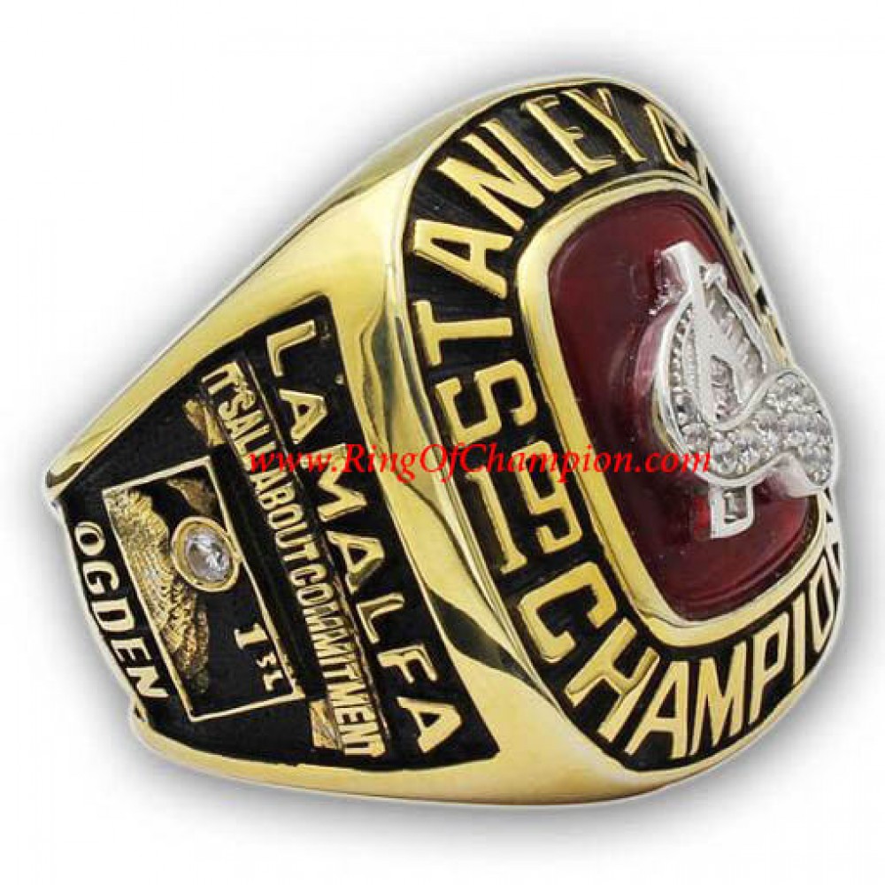 1995 - 1996 Colorado Avalanche Stanley Cup Championship Ring, Custom Colorado Avalanche Champions Ring