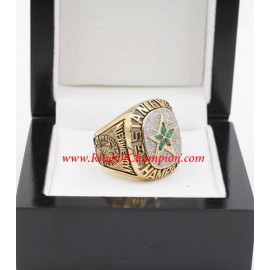 1998 - 1999 Dallas Stars Stanley Cup Championship Ring, Custom Dallas Stars Champions Ring