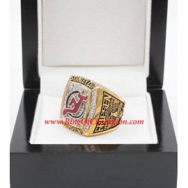 2002 - 2003 New Jersey Devils Stanley Cup Championship Ring, Custom New Jersey Devils Champions Ring