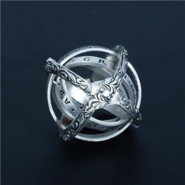 16 Century Astronomical Sphere Ball Ring Cosmic Finger Ring 12 Constellation Rotating Ring