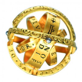 16 Century Astronomical Sphere Ball Ring Cosmic Finger Ring 12 Constellation Rotating Ring